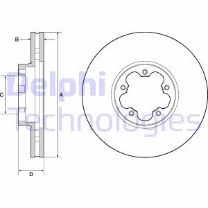 Гальмівний диск Delphi BG9142C