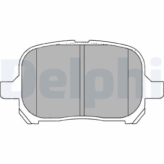 Тормозные колодки, дисковые. Delphi LP1144