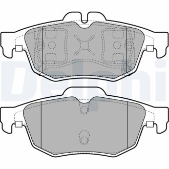 Тормозные колодки, дисковые. Delphi LP2259
