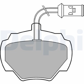 Тормозные колодки, дисковые. Delphi LP475