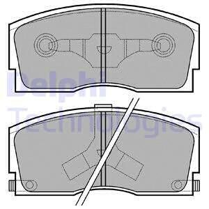 Тормозные колодки, дисковые. Delphi LP626