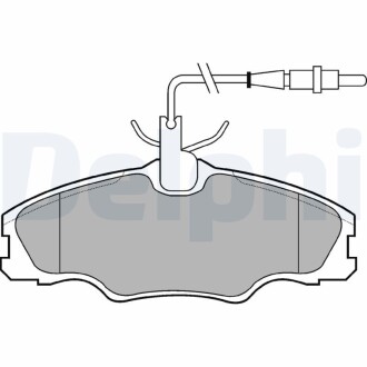 Гальмівні колодки, дискові Delphi LP985