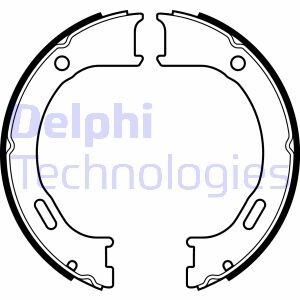 Тормозные колодки, барабанные Delphi LS2076