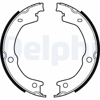 Тормозные колодки, барабанные Delphi LS2118