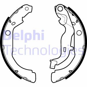 Тормозные колодки, барабанные Delphi LS2127