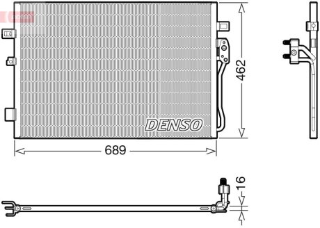 Конденсер кондиціонера DENSO DCN09145