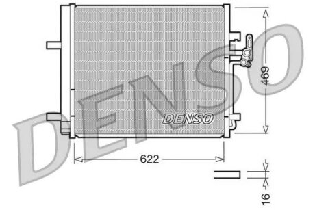 Конденсер кондиціонера DENSO DCN10016 (фото 1)