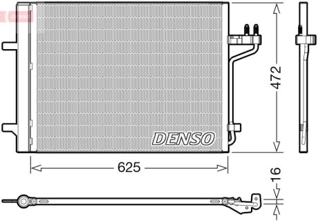 Конденсер кондиціонера DENSO DCN10047