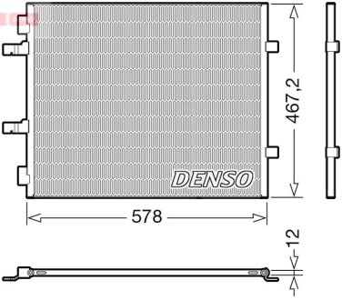 Конденсер кондиционера DENSO DCN20042