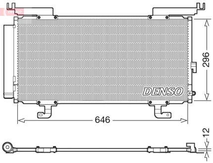 Конденсер кондиціонера DENSO DCN36004 (фото 1)