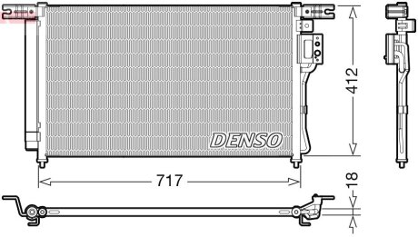 Конденсер кондиционера DENSO DCN41008