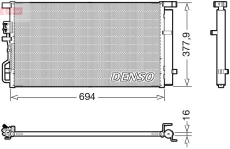 Конденсер кондиціонера DENSO DCN41019