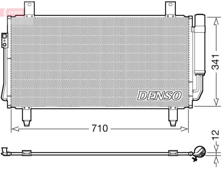 Конденсер кондиционера DENSO DCN45006