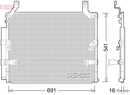 Конденсер кондиціонера DENSO DCN50032 (фото 1)