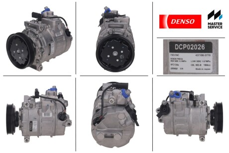 Компрессор кондиционера новый AUDI A4 04-08, A4 00-04, A8 02-10, A6 97-04, A4 95-01 DENSO DCP02026