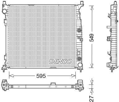 Радіатор охолоджування DENSO DRM17055