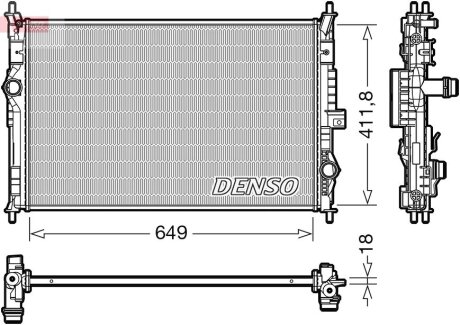 Радіатор охолоджування DENSO DRM21103 (фото 1)