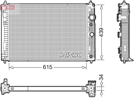 Радіатор охолоджування DENSO DRM46045