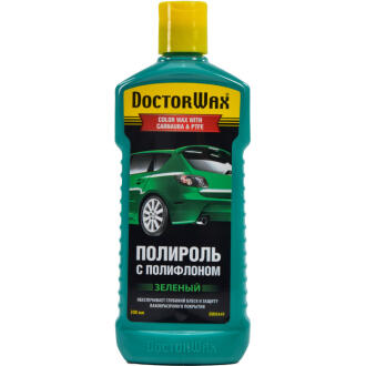 Поліроль для кузова кольорова з поліфлоном зелена 300мл DW8449 (12) Doctor Wax 009603084493