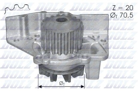 Насос водяний DOLZ C119