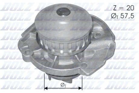 Водяний насос DOLZ S161