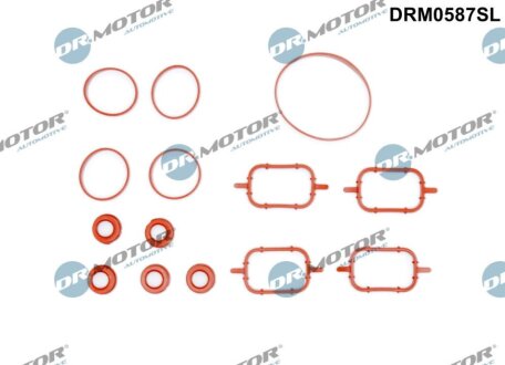 Комплект резиновых прокладок. DR.MOTOR DRM0587SL