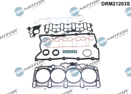 Комплект прокладок з різних матеріалів DR.MOTOR DRM21203S