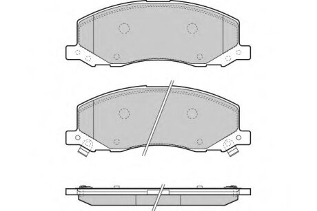 К-кт тормозов. колодок перед,(18") Opel Insignia 08- E.T.F 12-1378