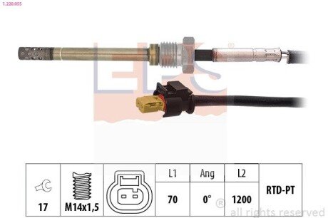 Датчик температури випускнх газів MB OM 646.962/OM 646.963 EPS 1.220.055