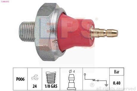 Датчик тиску масла Honda Accord 00-/Nissan Sunny 82-/Opel Vectra B 95-/Rover 400 90- EPS 1.800.015