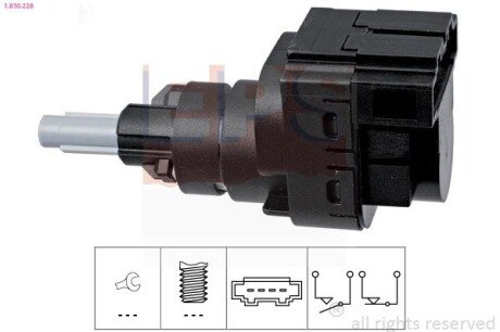 Переключатель сигнала тормоза Audi A3 03-/Skoda Fabia/Octavia/VW Caddy III/Golf V EPS 1.810.228