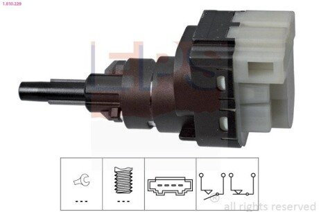 Перемикач сигнала гальм VW Golf IV, VW T4,T5, AUDI A4, A6, Seat Cordoba 99-, Skoda Octavia 99- EPS 1.810.229