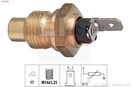 Датчик температури Peugeot 205,305,309 83-94 EPS 1.830.007 (фото 1)