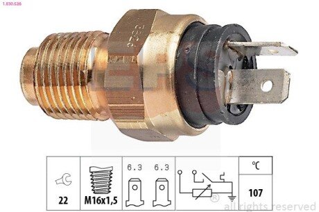 ДАТЧИК ТЕМПЕРАТУРЫ Citroen Jumper, Peugeot Boxer Fiat Ducat EPS 1.830.526