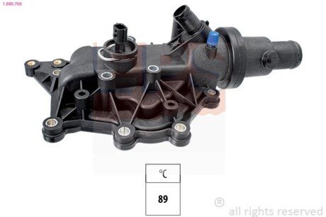 Термостат 89°C Renault Clio/Fluence/Laguna/Megane/Modus/Scenic 1.4-1.6LPG 11.02- EPS 1.880.706