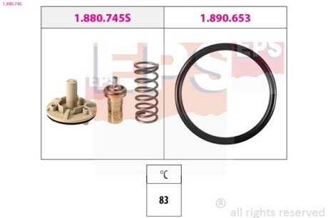 Термостат VAG 1.4/1.6 TFSI 2007- EPS 1.880.745