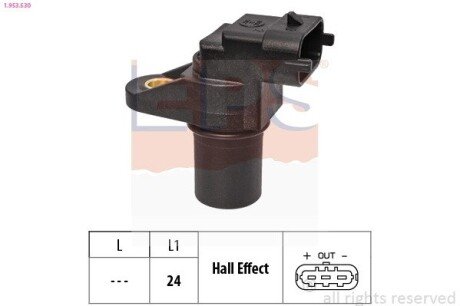 Датчик положення р/вала BMW 5 (E60, E61)/MB S (W220, W221) EPS 1.953.530
