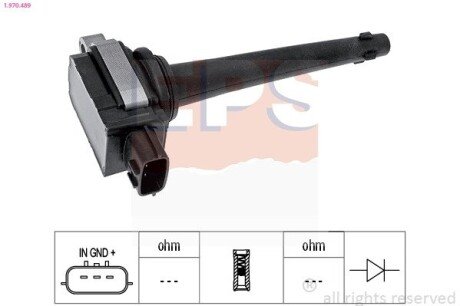 Котушка запалювання NISSAN QASHQAI 1.6 07-,MICRA K12 0 5- EPS 1.970.489