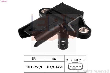 Датчик давления воздуха (0,318V-4,75V) BMW 3 (E90) 3.5 /5 (F10) / 7 (F01/F02) / X5 (E70) /X6 (E71/E72) EPS 1.993.161