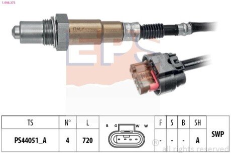 Лямбда-зонд Ford C-Max 1.5 15-/Focus III 1.5 14-/Kuga 1.5 14- EPS 1.998.375