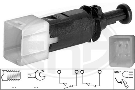 Вимикач ліхтаря сигналу гальмування RENAULT, NISSAN, MITSUBISHI ERA 330510 (фото 1)