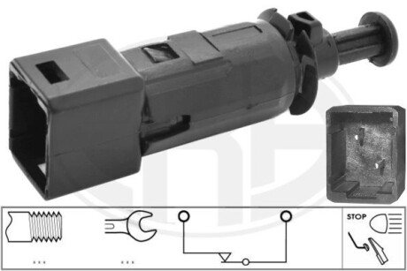 Выключатель фонаря сигнала торможения DACIA, NISSAN, OPEL, RENAULT (выр-во) ERA 330707