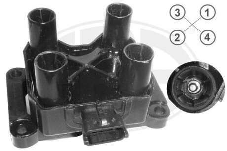 Котушка запалювання ВАЗ 2110, 111, 112, KALINA, NIVA ERA 880373A