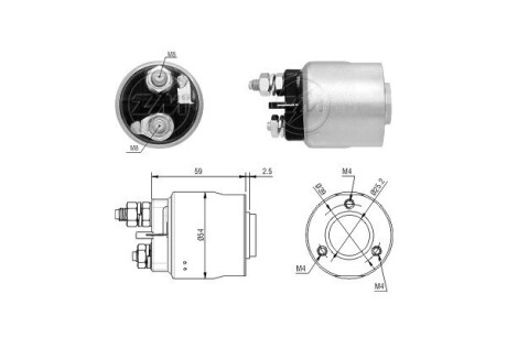 Тягове реле, стартер (ZM) ERA ZM1493