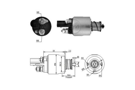 Тягове реле, стартер (ZM) ERA ZM1498