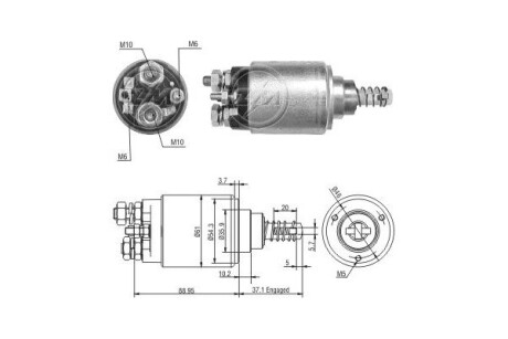 Тягове реле, стартер (ZM) ERA ZM1639