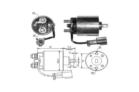 Тягове реле, стартер (ZM) ERA ZM1719