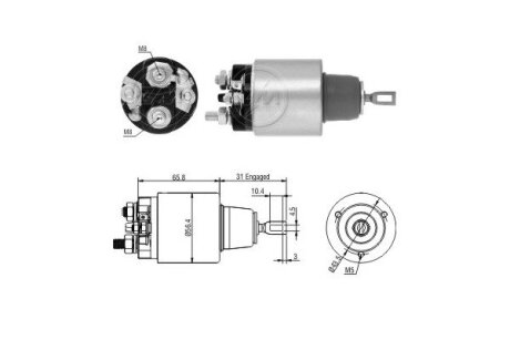 Тягове реле, стартер (ZM) ERA ZM2475