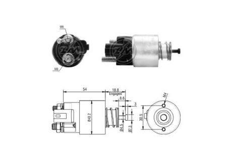 Тягове реле, стартер (ZM) ERA ZM391