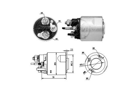 Тягове реле, стартер (ZM) ERA ZM4494